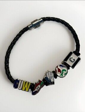 2026 FIFA World Cup Bank Of America  Curaçao Fan Band Charm Bracelet Sz L